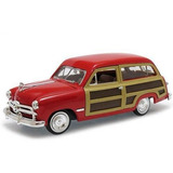 1949 Ford Woody Wagon Vermelho - 1:24 - Motormax S/ Juros