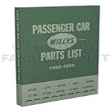 1952 1955 Willys Aero Car Master Parts Book Reprint