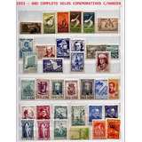 1953 Ano Completo 35 Selos Comemorativos + Hansen Rhm Us$104