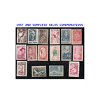 1957 C 385 A C 400 Ano Completo 16 Selos Comemorativos Mint