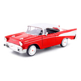 1957 Chevrolet Bel Air Vermelho Motormax 1 24