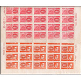 1961 C 466 467 Folha Selos Série Centenário Selos Coloridos