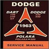 1963 Dodge Repair Shop Manual Original Dart Polara 330 440