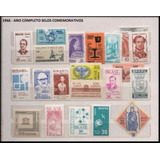 1966 Ano Completo 22 Selos Comemorativos Mint