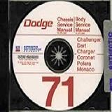 1971 DODGE REPAIR SHOP SERVICE MANUAL BODY MANUAL CD INCUDES Challenger Dart Charger Super Bee Coronet Polara Monaco Convertibles And Wagons 71