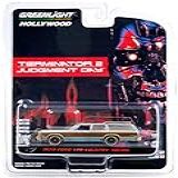 1979 Ford LTD Country Squire Light Blue W Woodgrain Sides Weathered Terminator 2 Judgment Day 1991 Movie 1 64 Diecast Model By Greenlight 44920 C