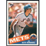 1985 Topps Baseball 80 Keith Hernandez Oficial Do New York