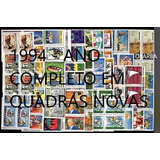 1994 - Ano Completo 48 Quadras Selos Comemorativos + Blocos