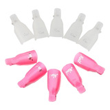 1cx Com 10 Clip Silicone P Remover Esmalte Polonês Dedeiras
