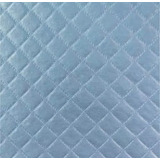 1m Corino Matelasse Azul Bebe Metalizado Forrar Puff Sofas