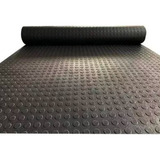 1m Piso Tapete Moeda pastilhado Resistente Preto 1x1mt 3mm