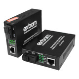 1par Conversor Fibra Sm 10 100 1000 5km 1fo Sc Rj45 Monomodo