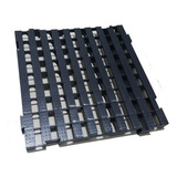 1pç Estrado Em Plástico Palete Pallet Pallets 50x50cm Cor Preto