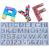 1pce Molde De Silicone Formato Alfabeto Grande Brilhante