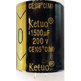 1x Capacitor Eletrolítico 1500uf X 200v 105°c - 1 Peça
