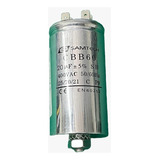 1x Capacitor Partida 20uf/400v Cbb60 5% 38x78mm Metalico
