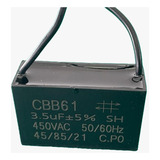 1x Capacitor Partida 3,5uf/450v Fio 42x17x29mm Cbb61