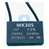 1x Capacitor Partida 3uf/250v Fio 37x14x25mm Mk305