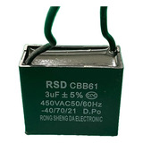 1x Capacitor Partida 3uf/450v Cbb61 Rsd