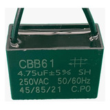 1x Capacitor Partida 4,75uf/250v Fio 38x18x28mm Cbb61