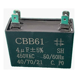 1x Capacitor Partida 4uf/450v Faston 42x18x39mm Cbb61