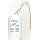 1x Capacitor Partida 5uf 250vac Ventilador 1 Pç Frete Grátis