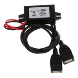 1x Conversor Conversor Dc 12v A 5v 3a 15w Usb Módulo
