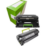 1x Drum 56f0z00 1x Toner 56fbu00 Ms521 621 Mx522 521 622