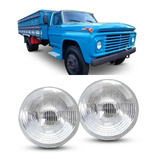 2 - Farol Bloco Caminhão Ford F350 F600 F700 F750 72 A 1977