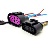 2- Plug Chicote Conector Módulo Relé Ventoinha Audi A3 Golf