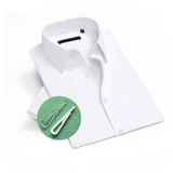 2 000 Clips Para Camisa Social Mdm Jacarezinho Branco