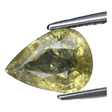 2.12ct. Safira Amarela Pera 100% Natural Não Tratada 