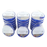 2 400 Alfinete Inox C Cabeça Vidro Cores Costura Patchwork
