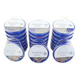 2 400 Alfinete Inox C Cabeça Vidro Cores Costura Patchwork