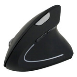 2,4g Mouse Vertical Wireless Rechargeable Dual-mode Bluetoot Cor Preto