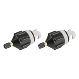 2 Adaptadores Válvula P/ Bote Inflável Caiaque Barco Sup
