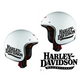 2 Adesivos Capacete Escrita Harley Davidson