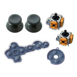 2 Analógicos 3d + Botões E Borracha Condutiva Para Xbox 360