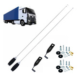 2 Antena Px 1/4 Maria Mole Base Pu Preto Suporte Mb Atego