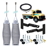 2 Antena Px Inox 2,7m Mola Sup Mb Antigo Cabo 5,5m Parafusos