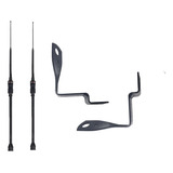 2 Antena Rádio Px Caminhão Argentina 1,63m Suporte New Fh540