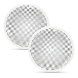 2 Arandelas Acústicas Redonda Teto Embutir Gesso 110w Orion
