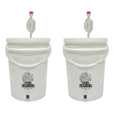2 Balde Fermentador 22l Torneira Airlock Cerveja Artesanal