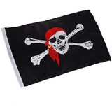 2 Bandeira Pirata Para Barco Lancha Mastro Antenas 30x43 Cm