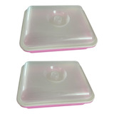 2 Bandejas Para Germinação De Sementes, Recipiente Rosa