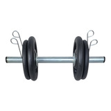 2 Barra Ocas + 4 Kg Anilhas Para Musculação
