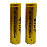 2 Baterias Recarregável 18650 4800mah 3.7v