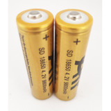 2 Baterias Recarregável 18650 9800mah 4.2v