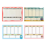 2 Blocos Planner De Mesa Organização Semanal Casa Trabalho 