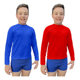 2 Blusas De Frio Infantil Térmica Segunda Pele Várias Cores